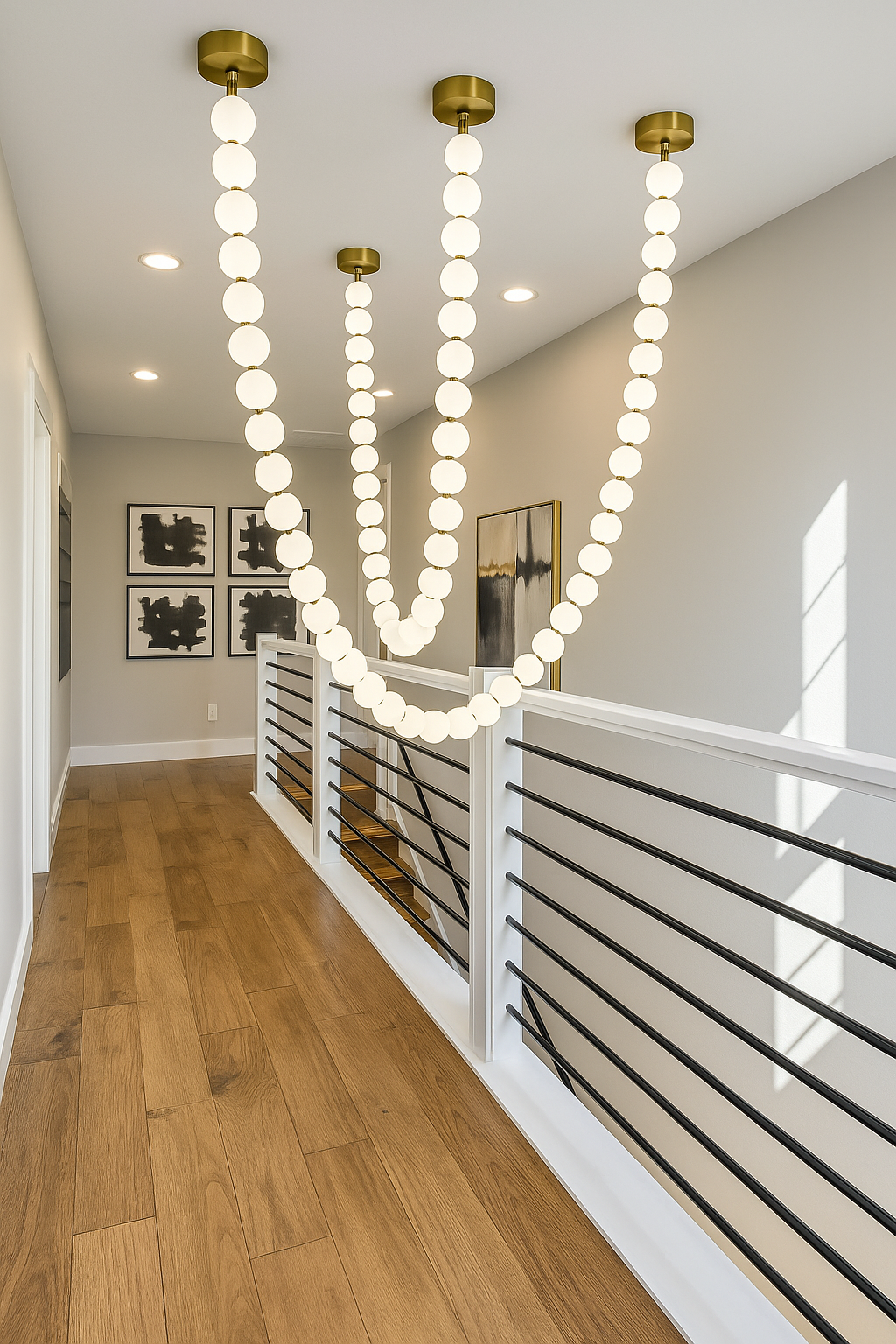 X-Pearl Necklace Chandelier