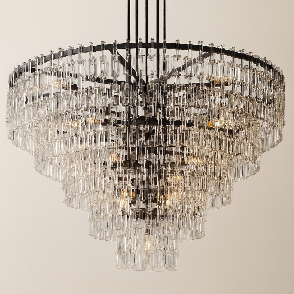 Marignam Tiered Round Crystal Chandelier 37″ 49″ 61″