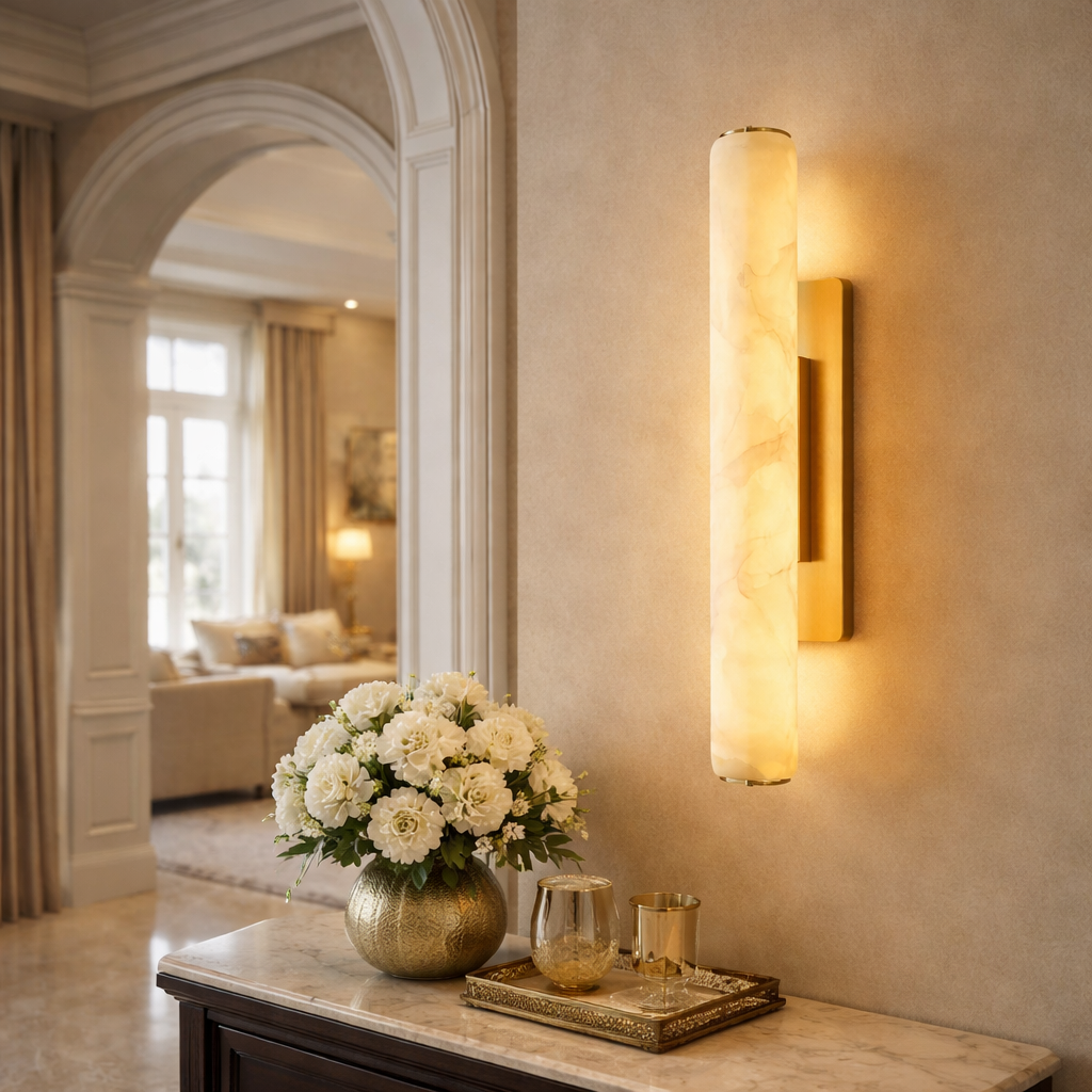 BUDUBON MARBLE STONE SINGLE SCONCE