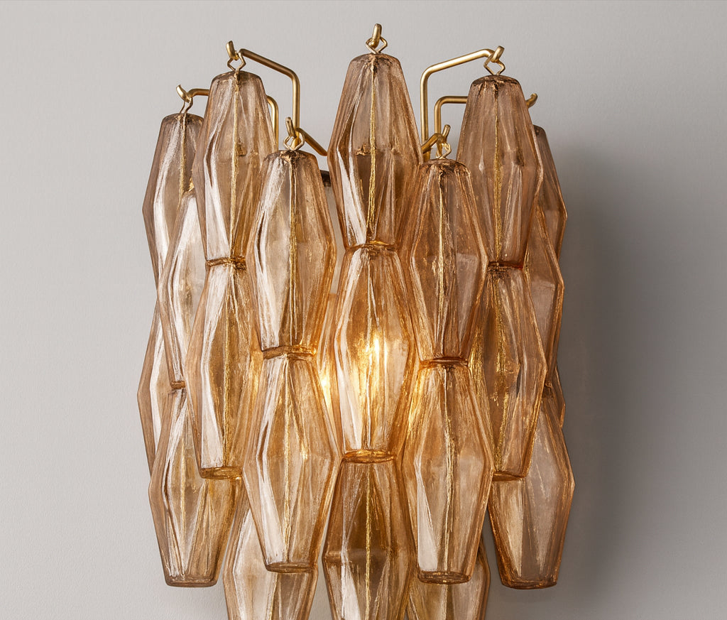 DHIARA SMOKE GLASS SCONCE