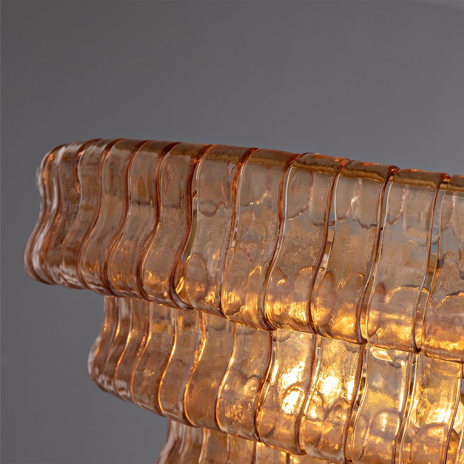 Ehiaccio Smoke Class Round Chandelier