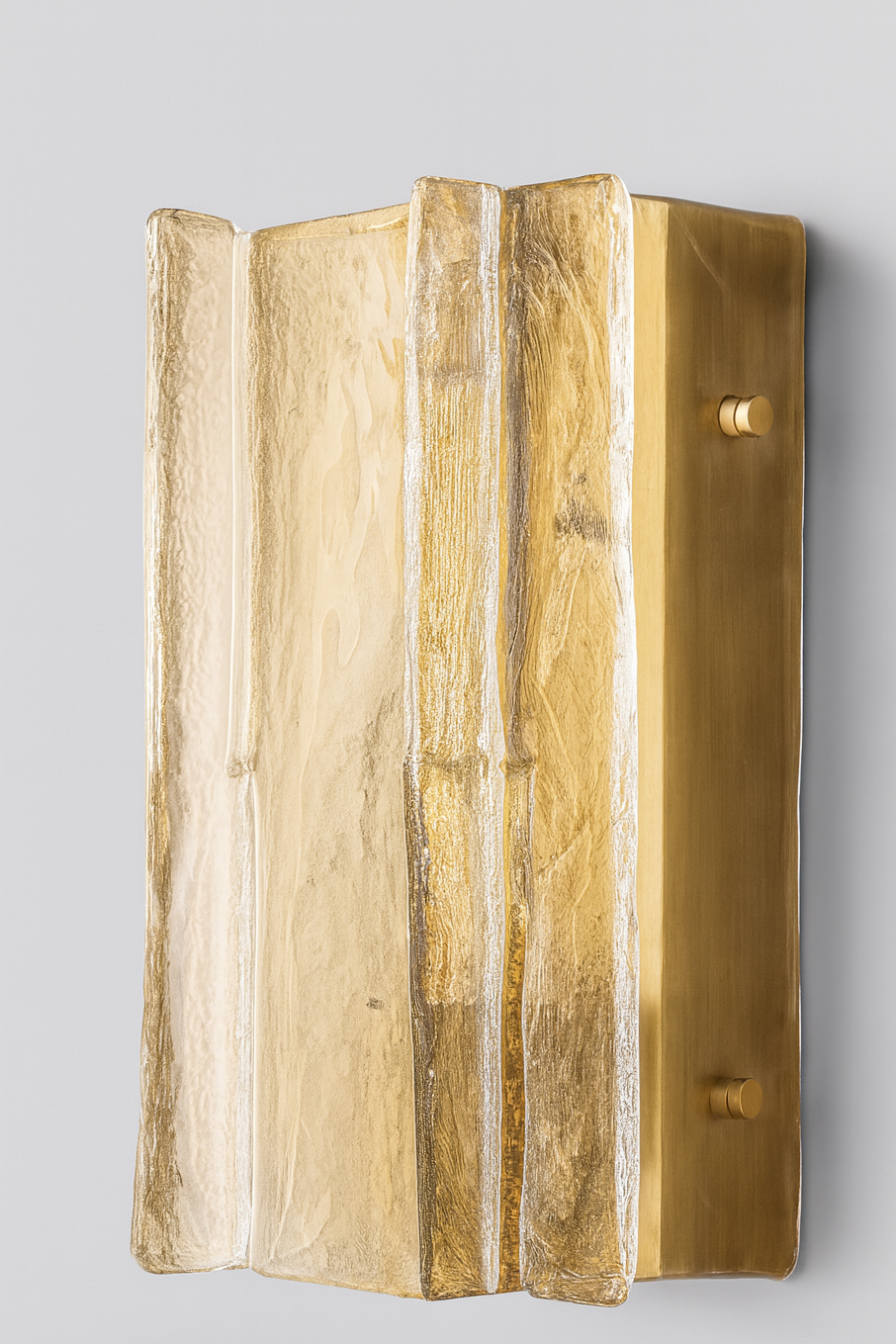 HATTICE CLEAR GLASS GRAND SCONCE