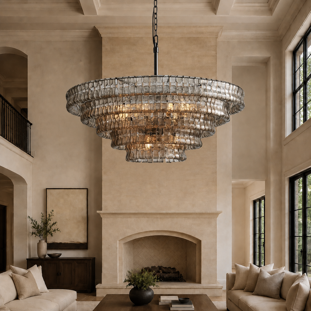 Ghiaccio Round Chandelier