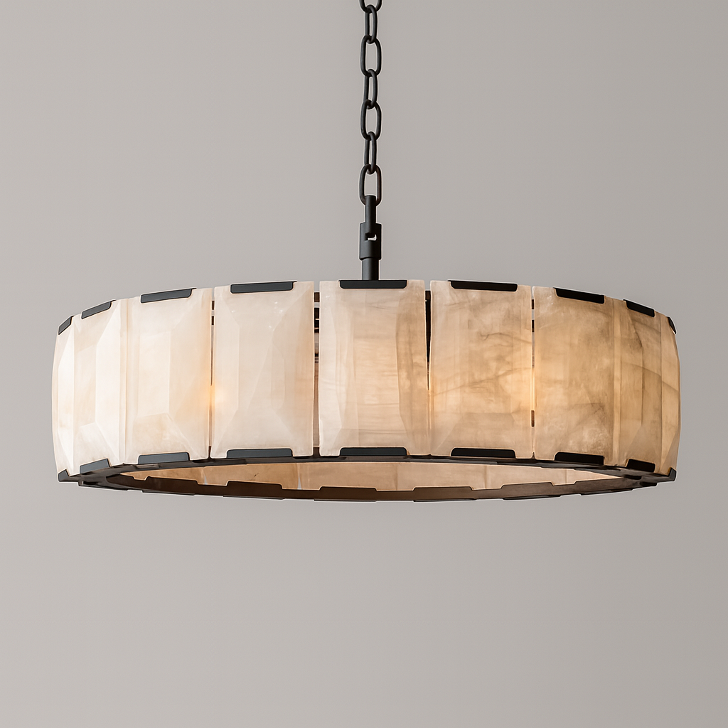 MARLOW CALCITE ROUND CHANDELIER