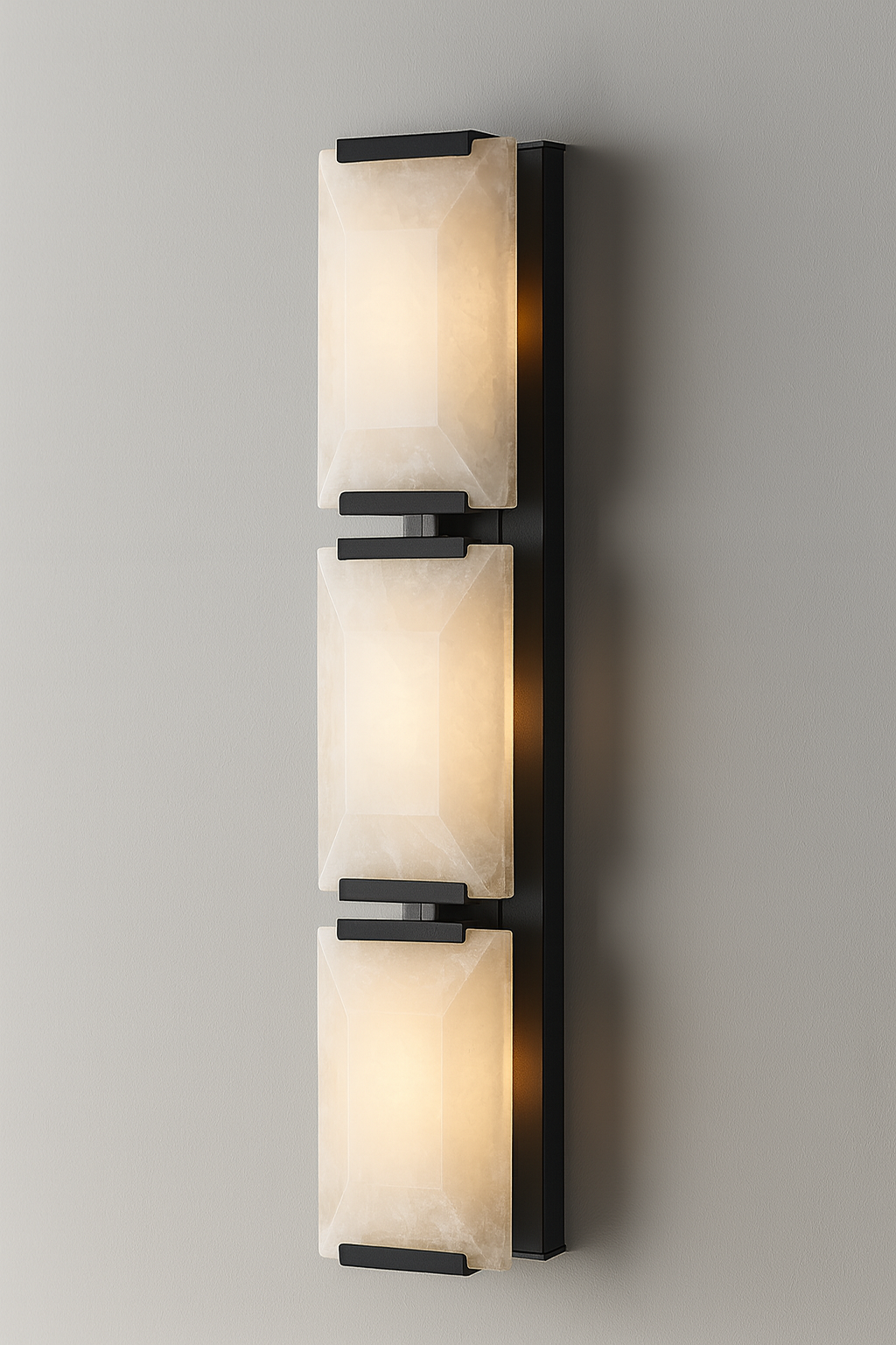 MARLOW CALCITE TRIPLE SCONCE