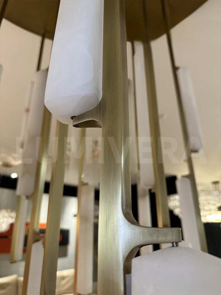 Budubon Alabaster Round Chandelier