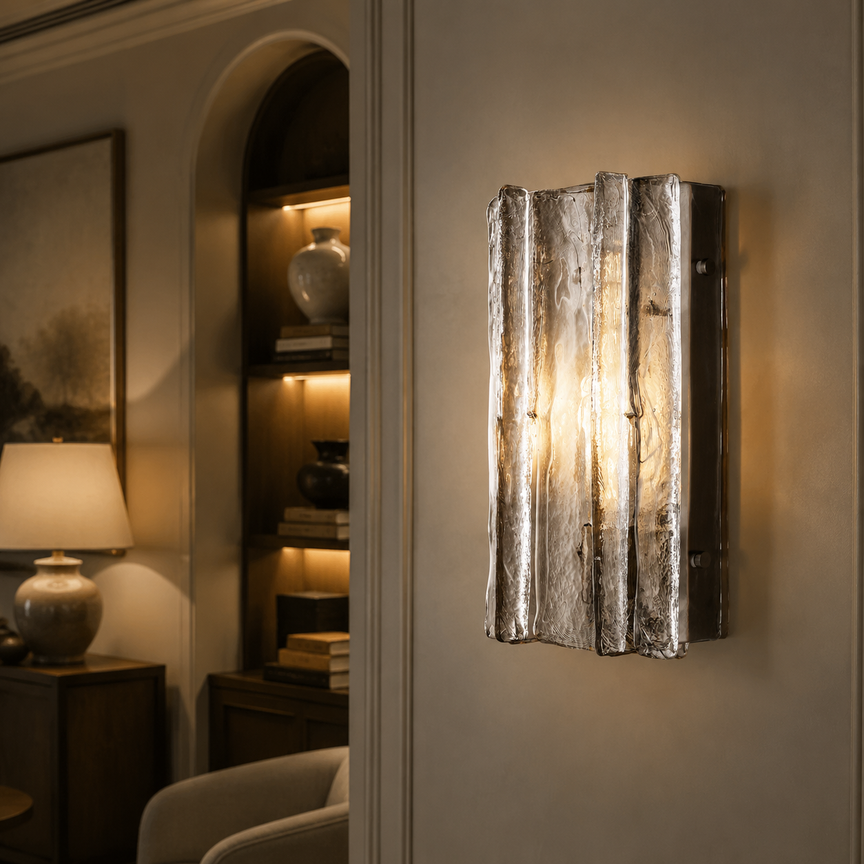 Lattica Glass Sconce