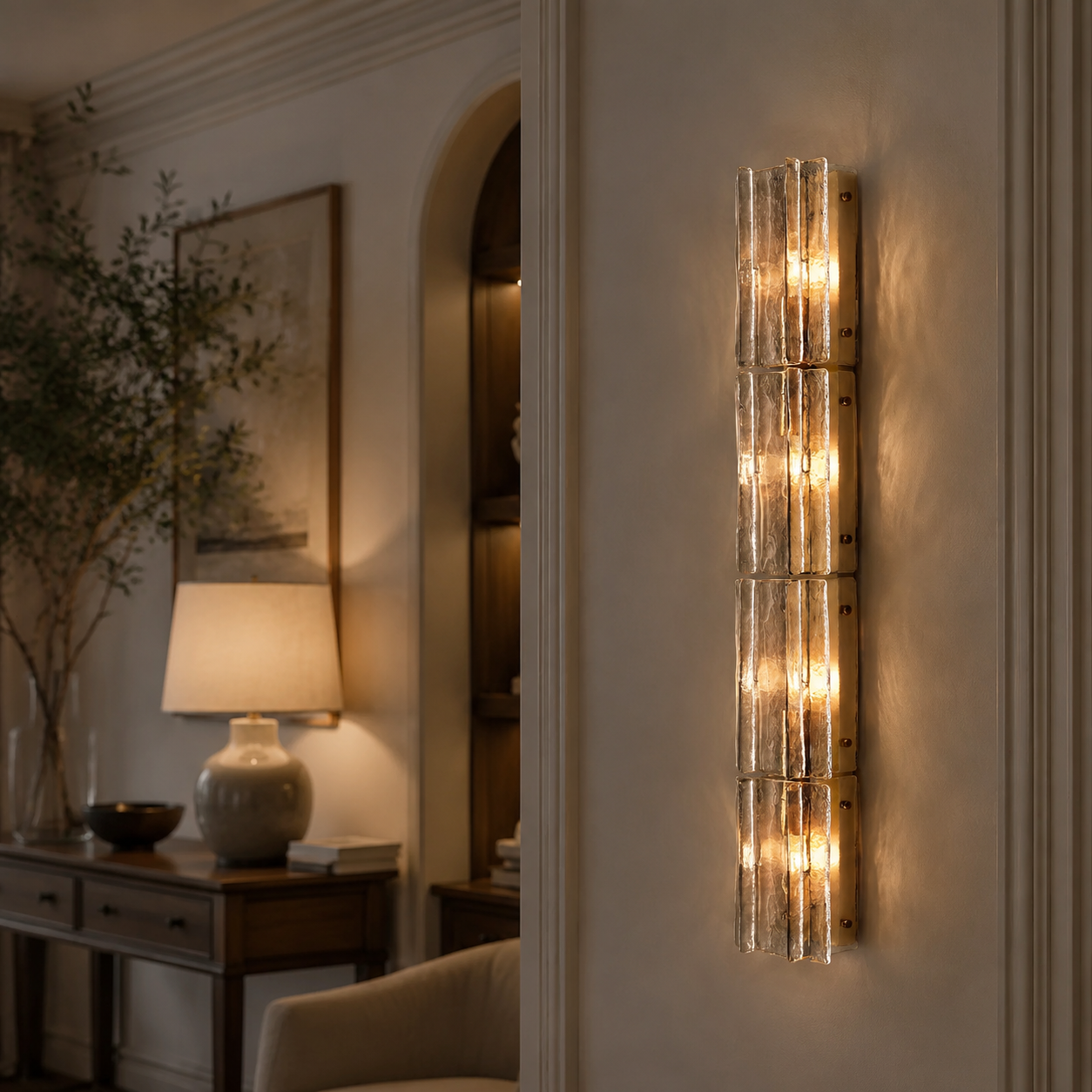 Lattica Glass Grand Sconce