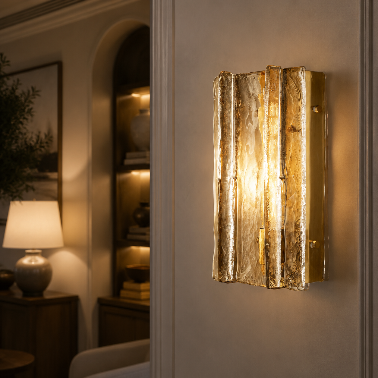 Lattica Glass Sconce