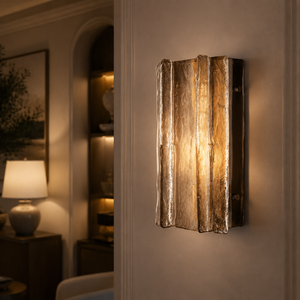 Lattica Glass Sconce