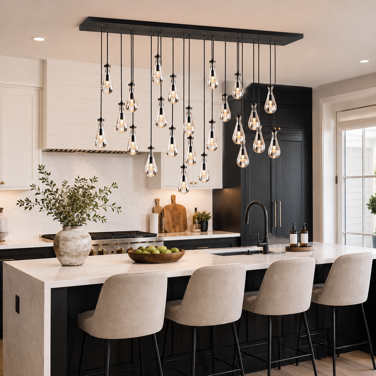Rainy Rectangular Chandelier