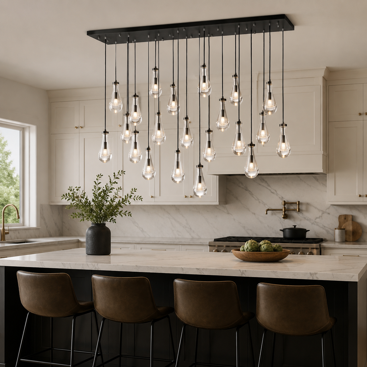 Rainy Rectangular Chandelier