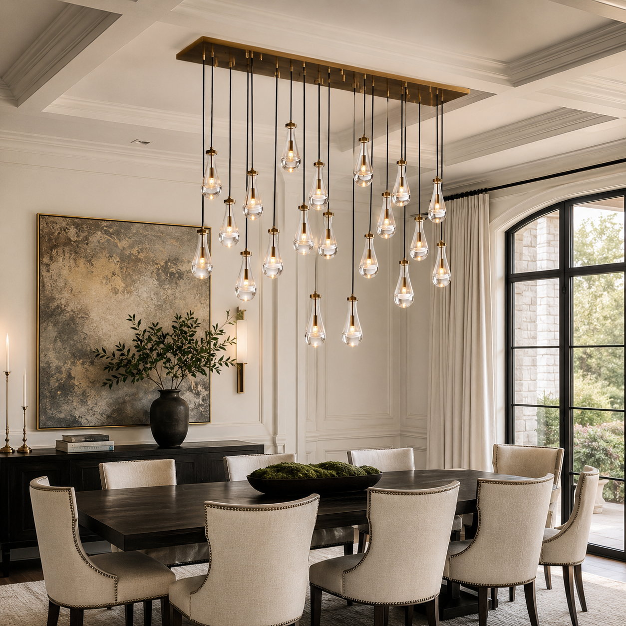 Rainy Rectangular Chandelier