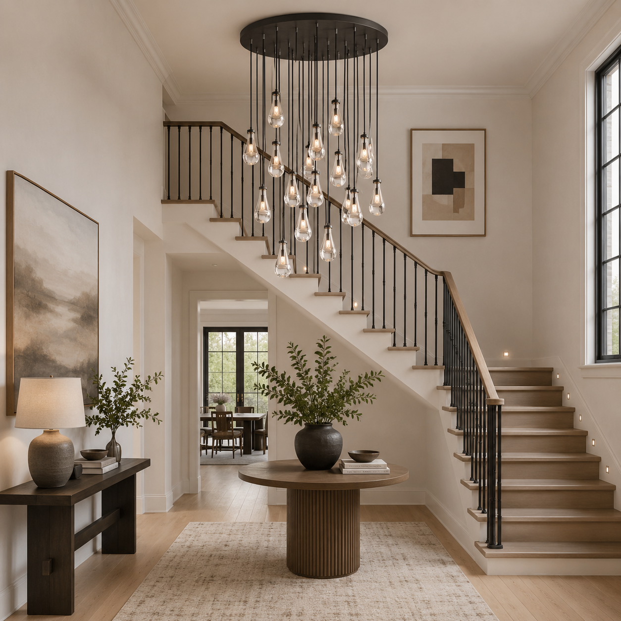 Rainy Round Chandelier