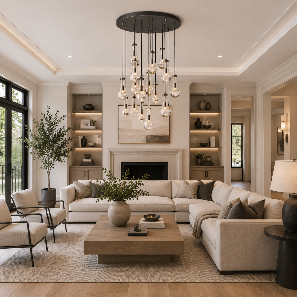 Rainy Round Chandelier