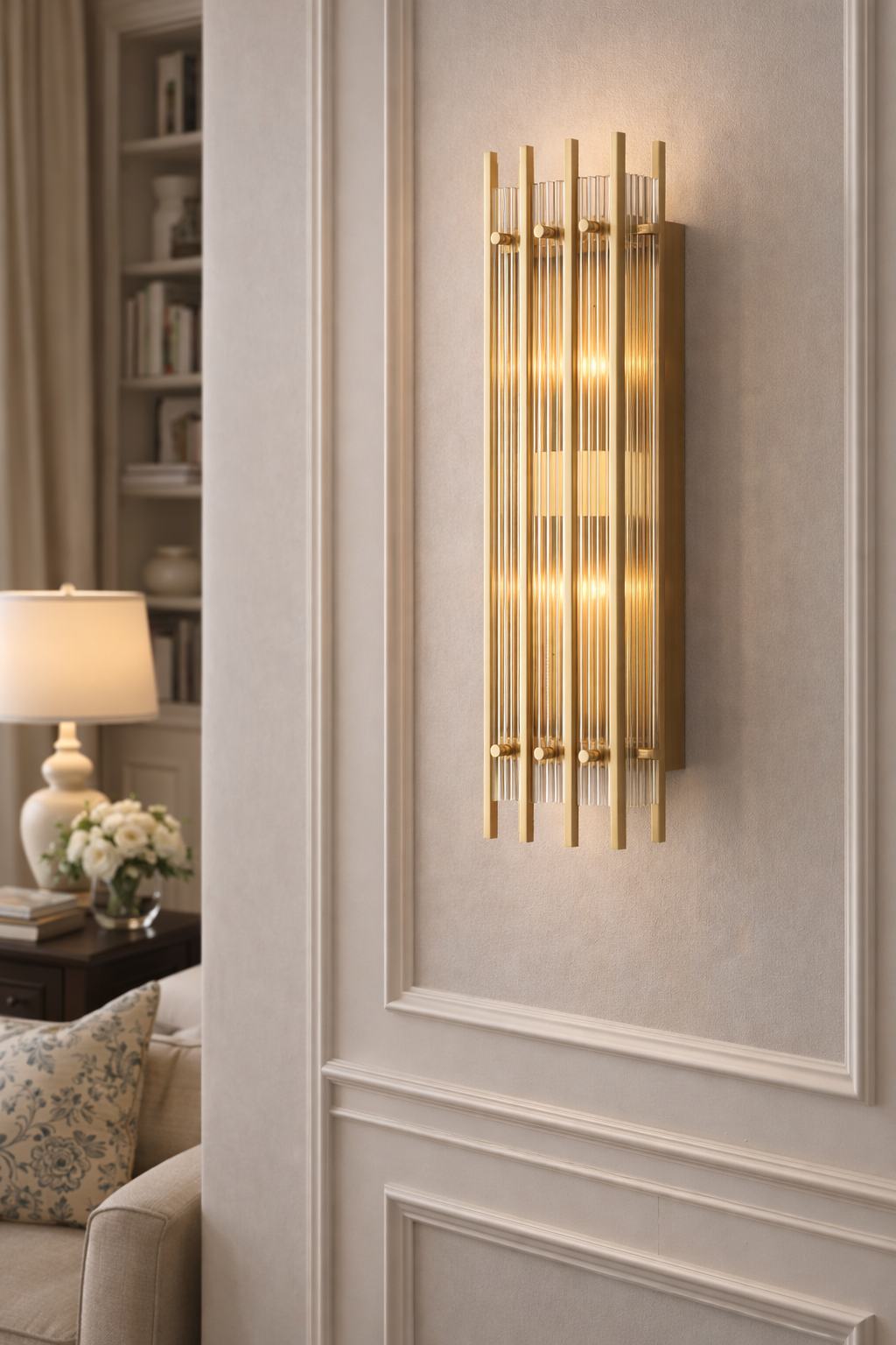 San Marca Glass Grand Rectangular Sconce