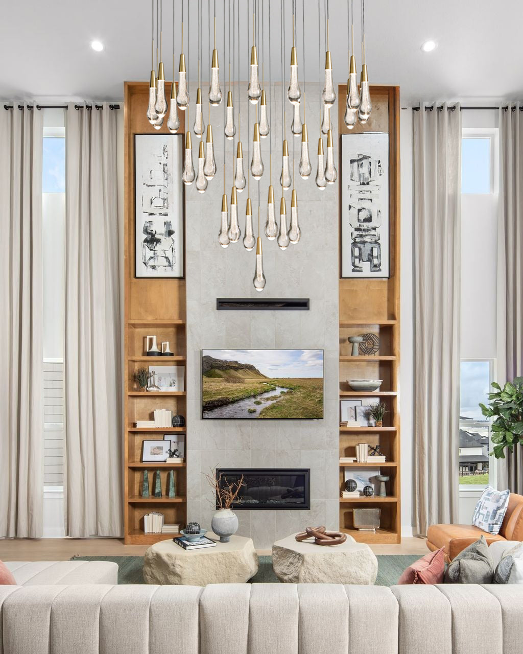 Soltaire Round Chandelier