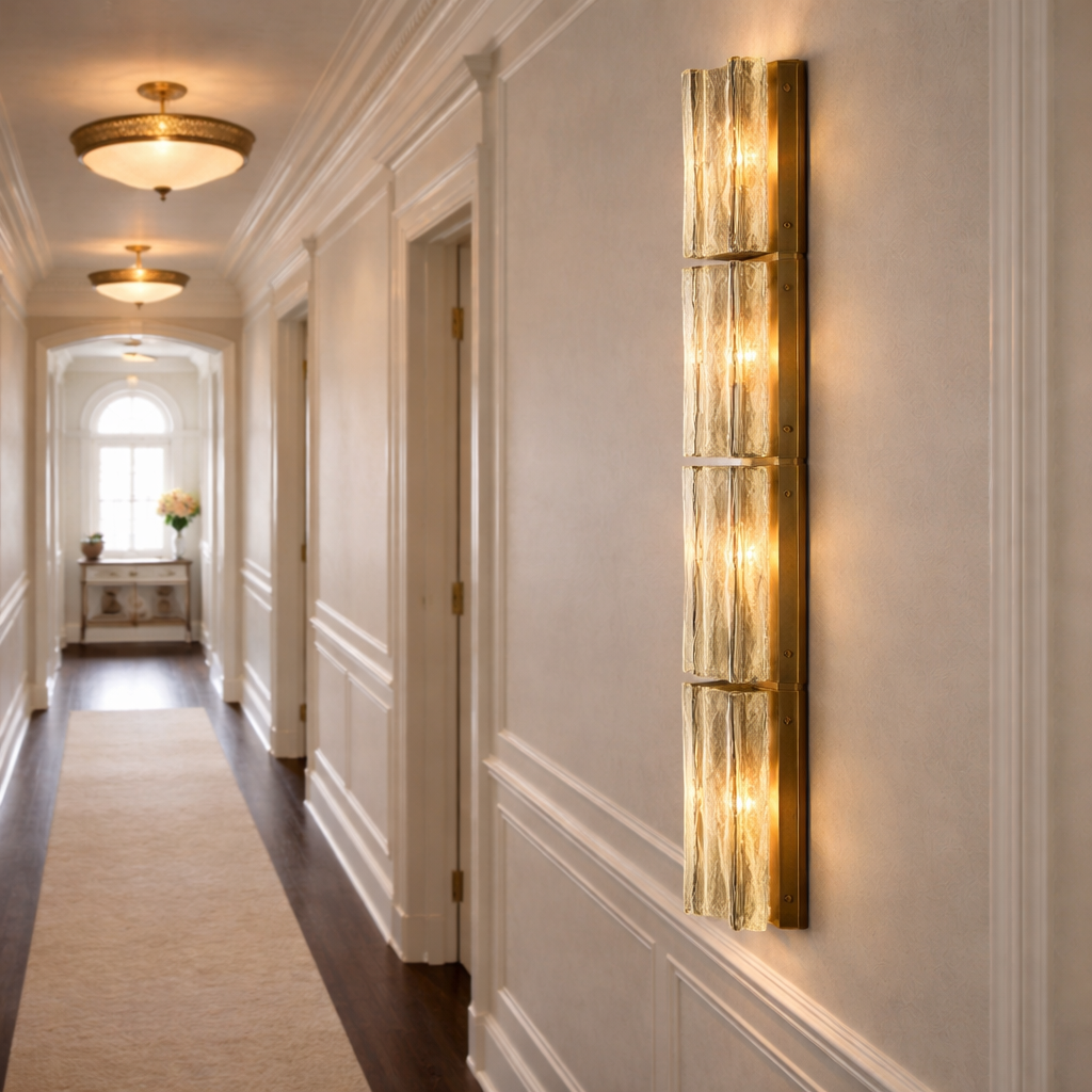Hattice Smoke Glass Grand Sconce