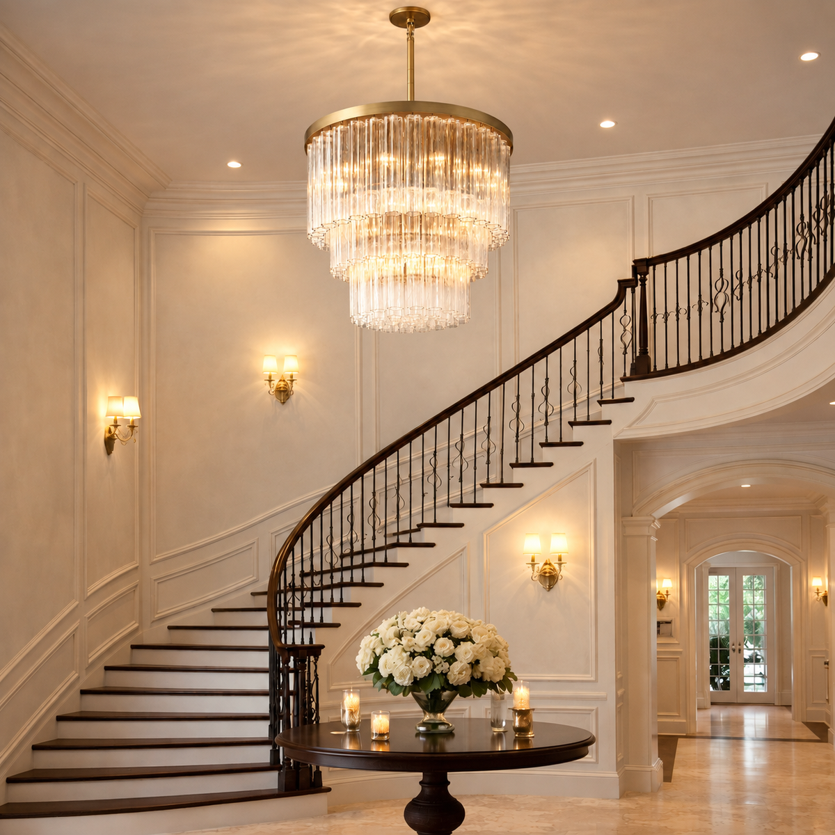 Cirbos Three-Tier Round Chandelier