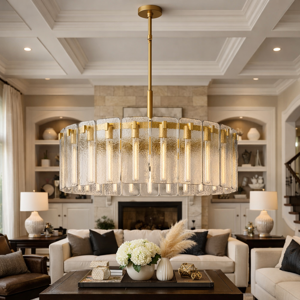 Calametta Glass Round Chandelier