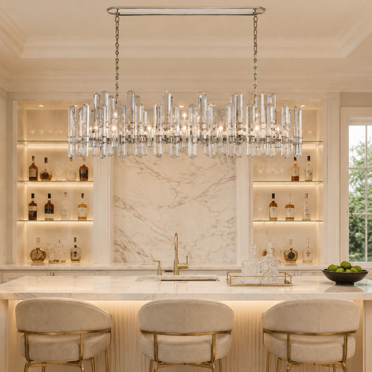 Bororence Linear Chandelier
