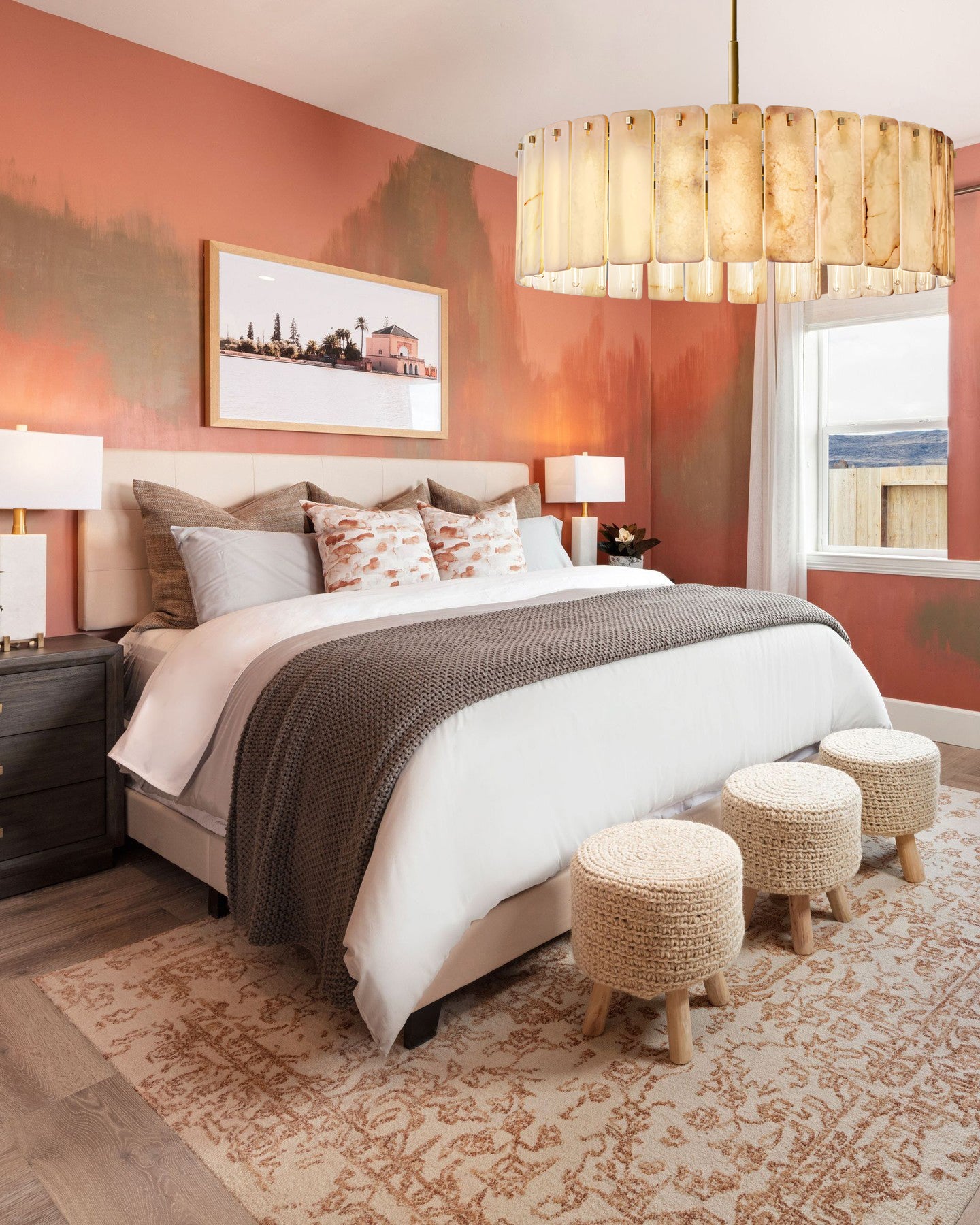 Calametta Onyx Round Chandelier