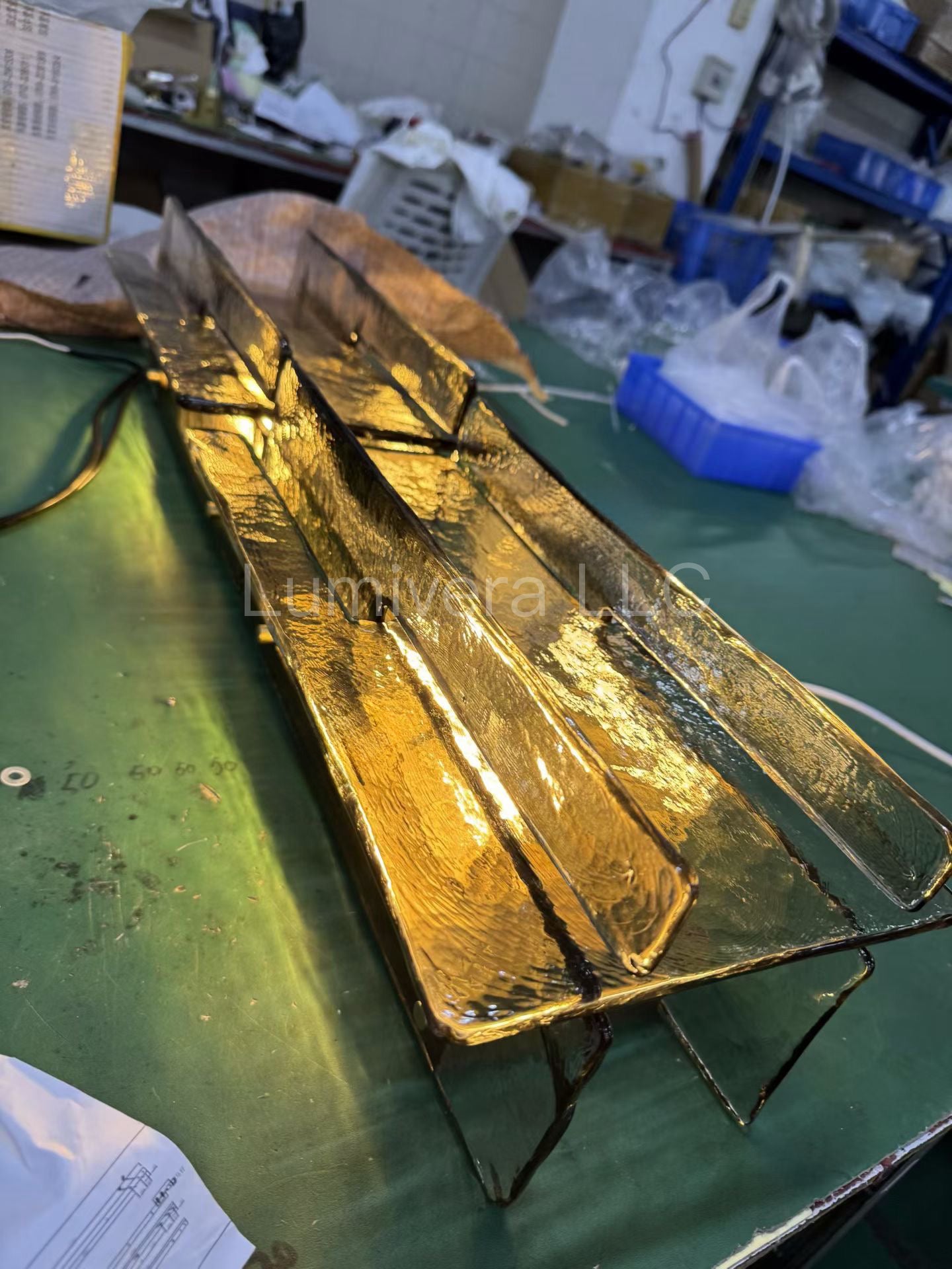 Lattica Glass Sconce 30"