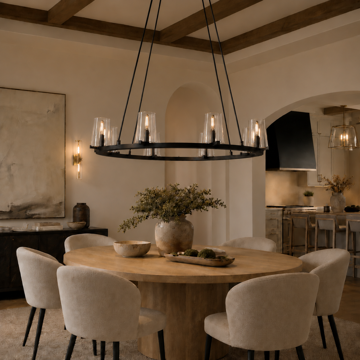 Pauillace Round Chandelier