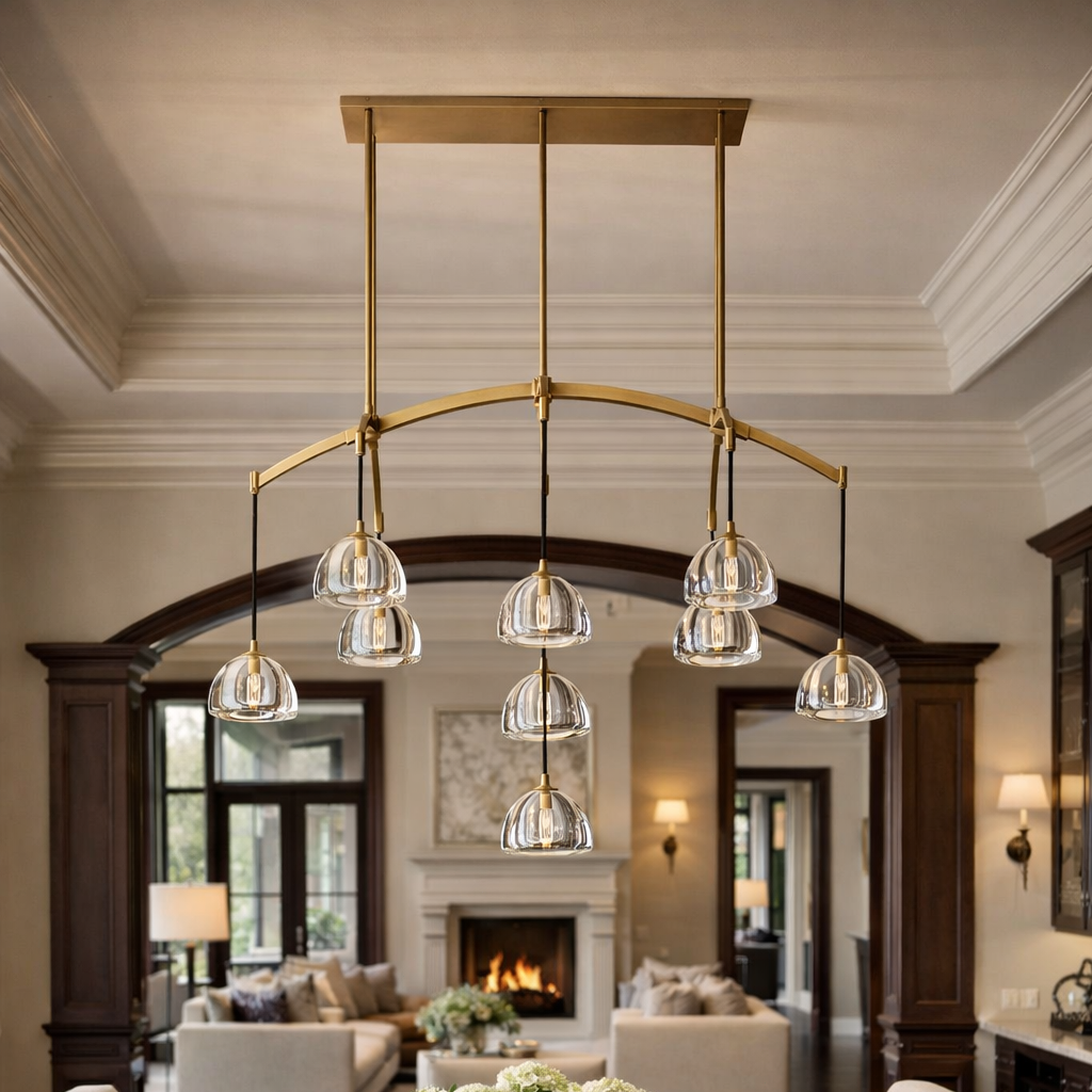 Hemispher Linear Chandelier