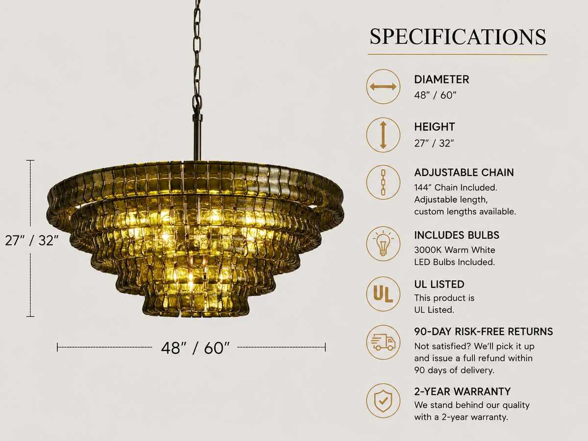Ghiaccio Round Chandelier