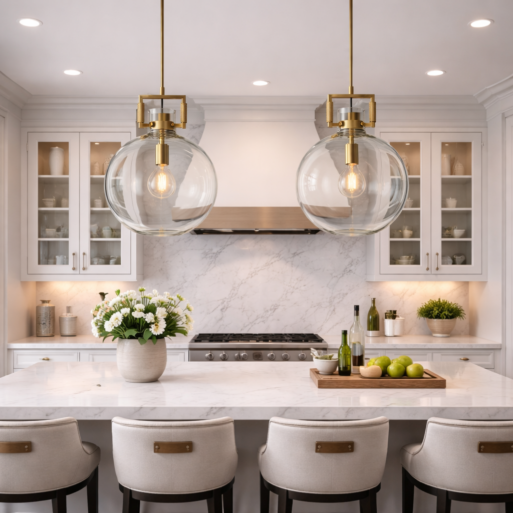 Machinise Glass Globe Pendant