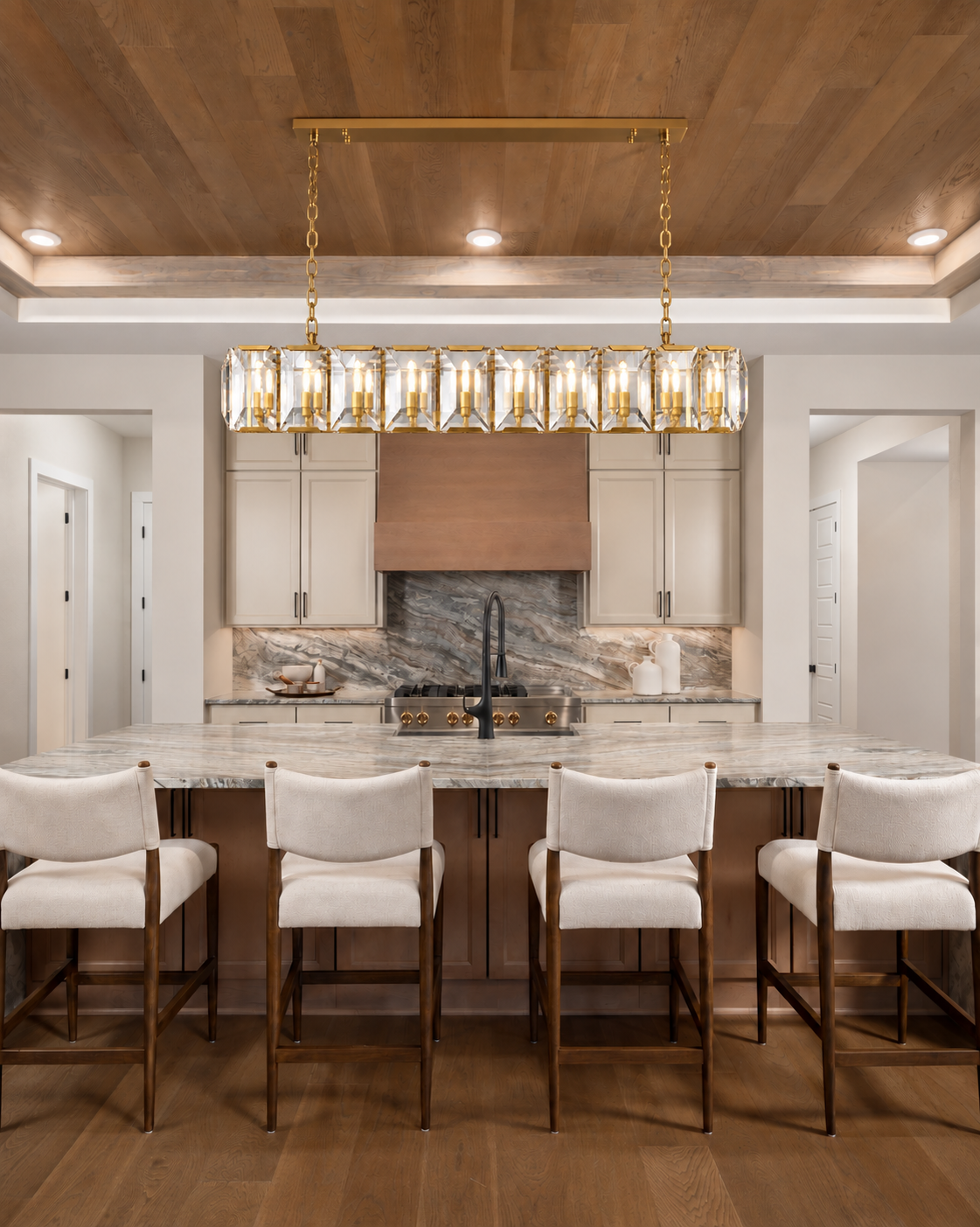 Hadilor Crystal Rectangular Chandelier
