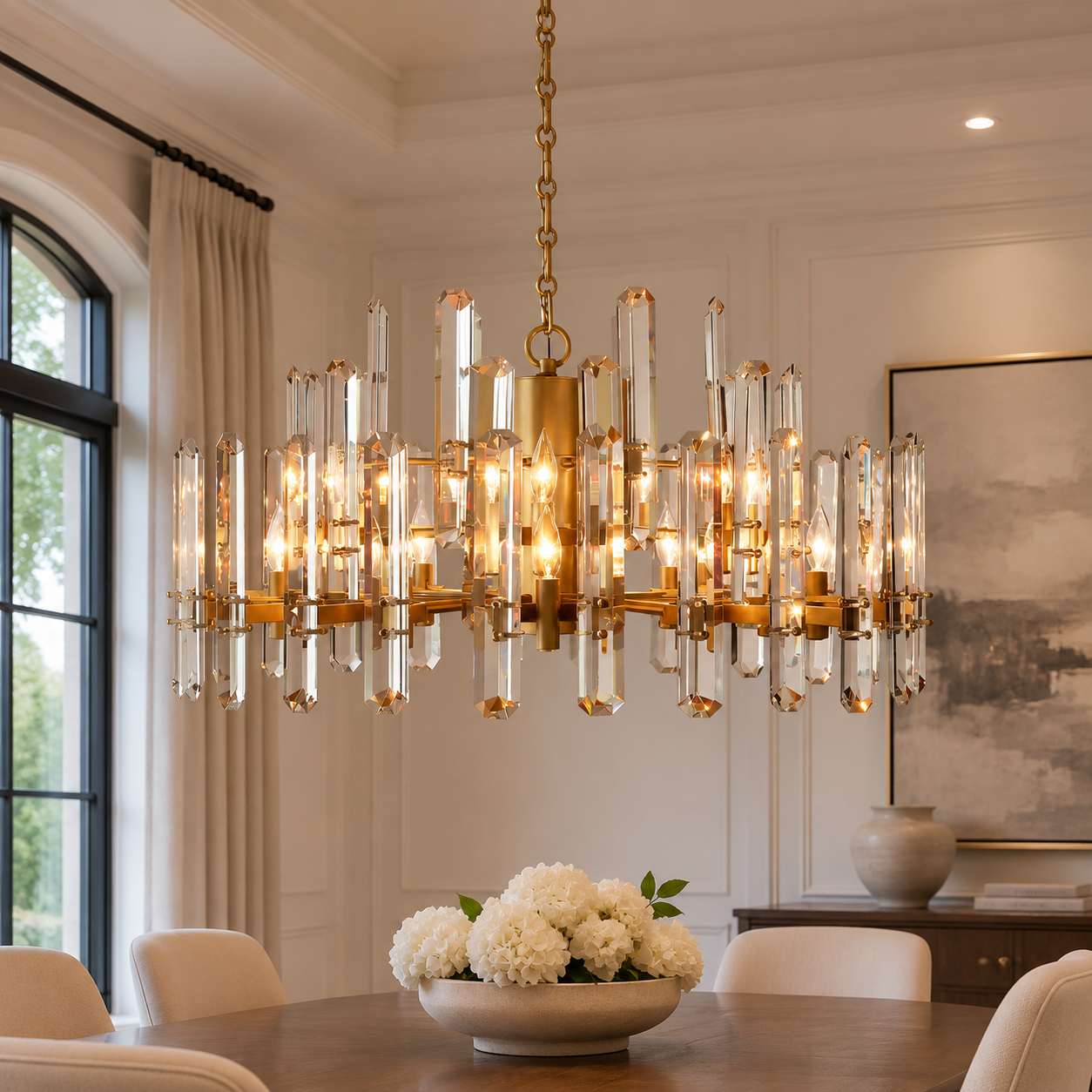 Bororence Round Chandelier