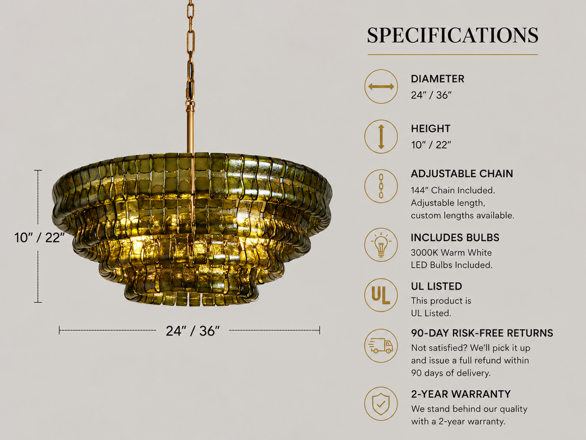 Ghiaccio Round Chandelier