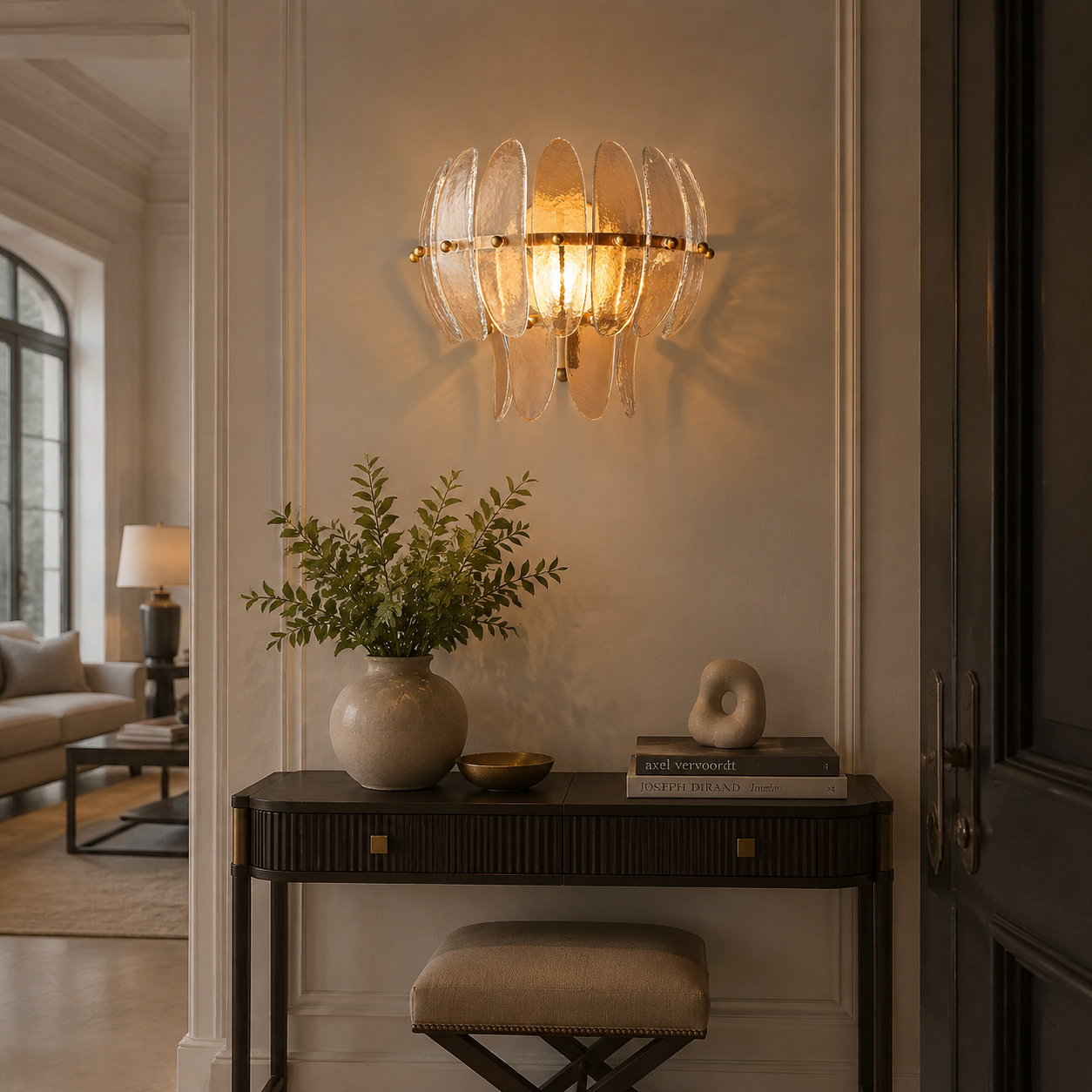 Ameliat Clear Glass Sconce