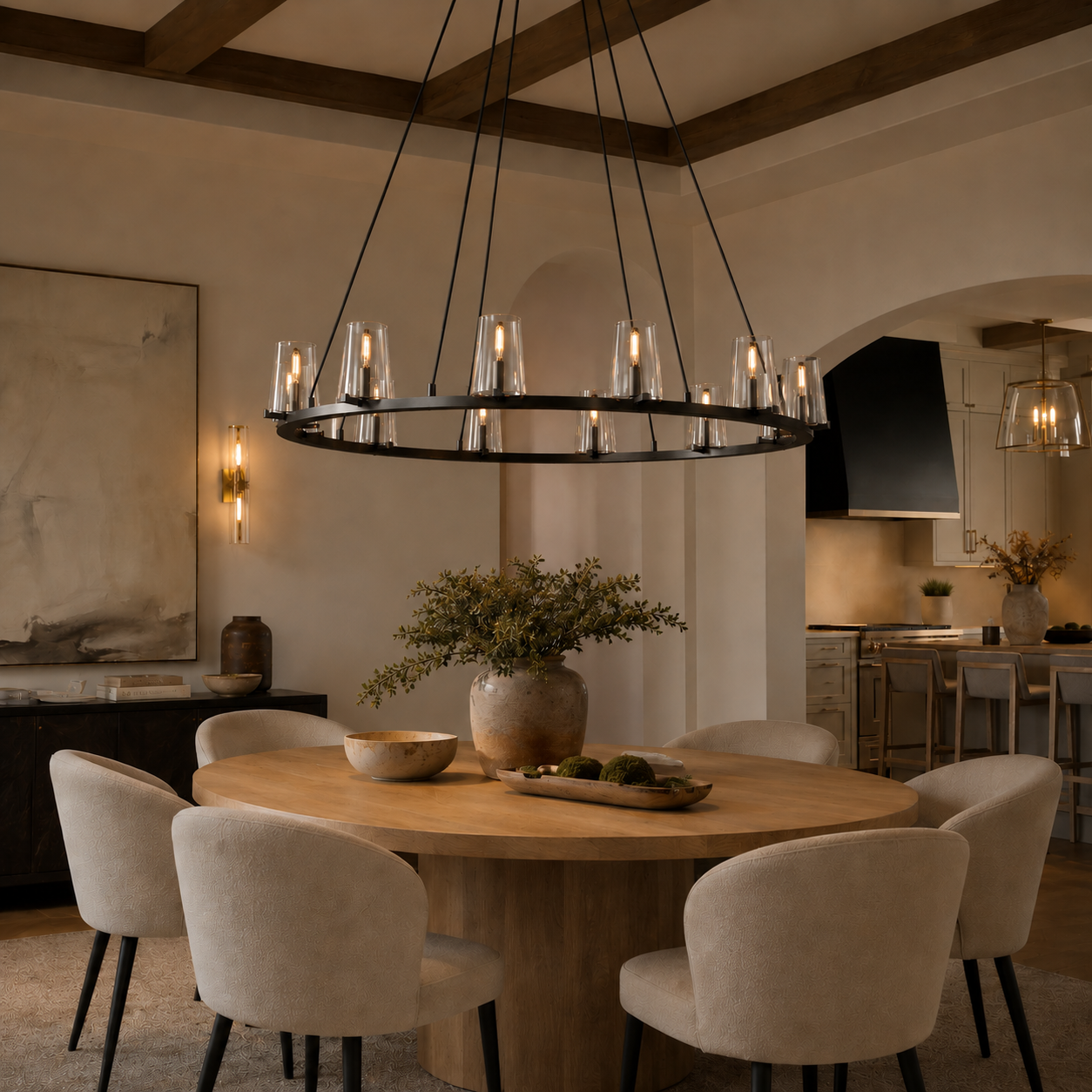 Pauillace Round Chandelier