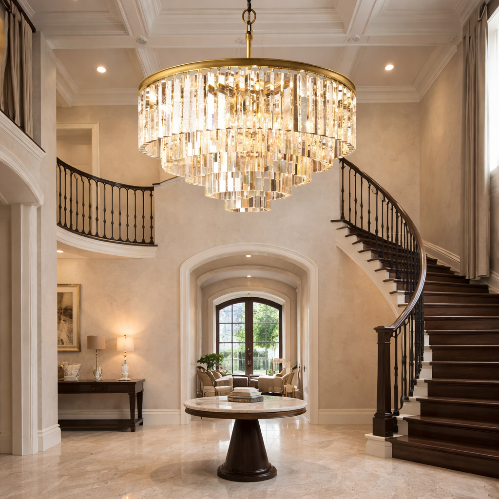 1920s Odeen Round Chandelier