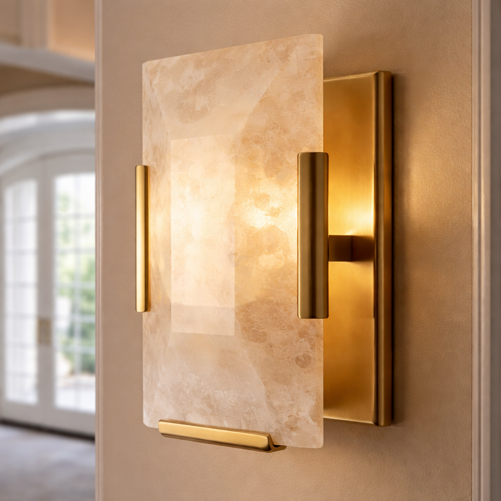 MARLOW CALCITE LINEAR SCONCE