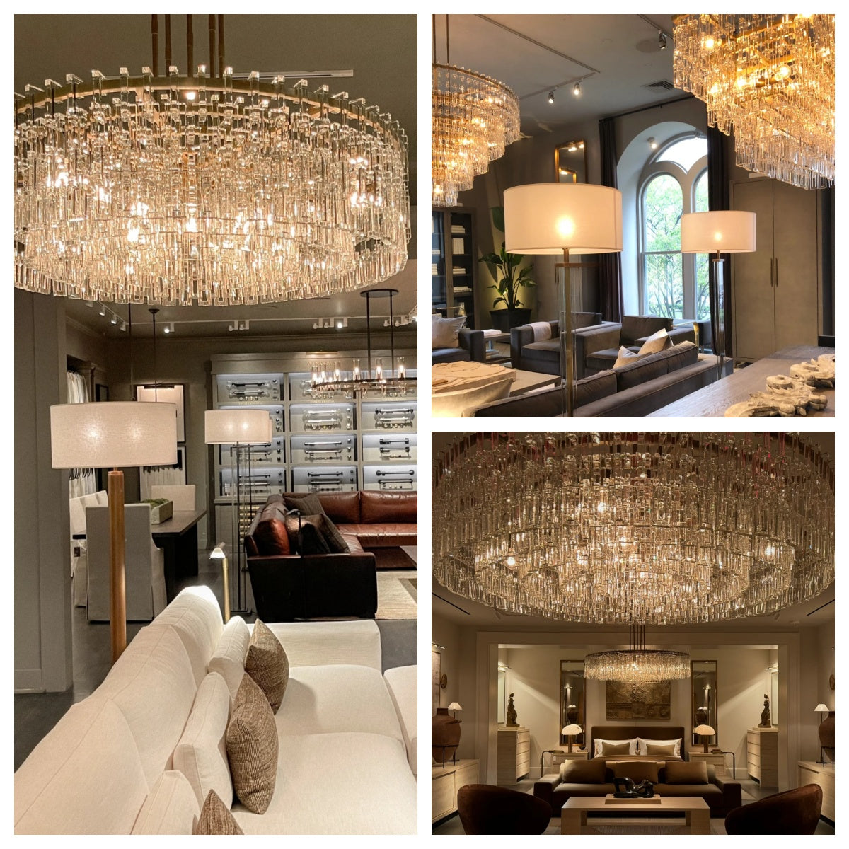 Marignam Tiered Round Crystal Chandelier 37″ 49″ 61″