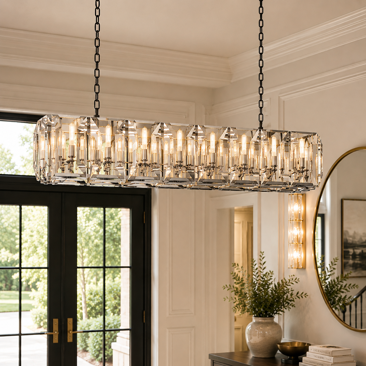 Marlow Crystal Rectangular Chandelier
