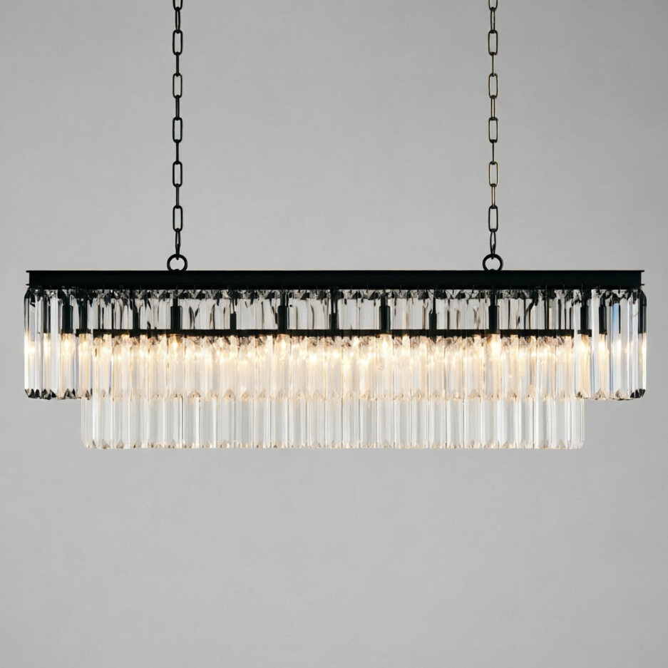 Leyland Tiered Rectangular Chandelier