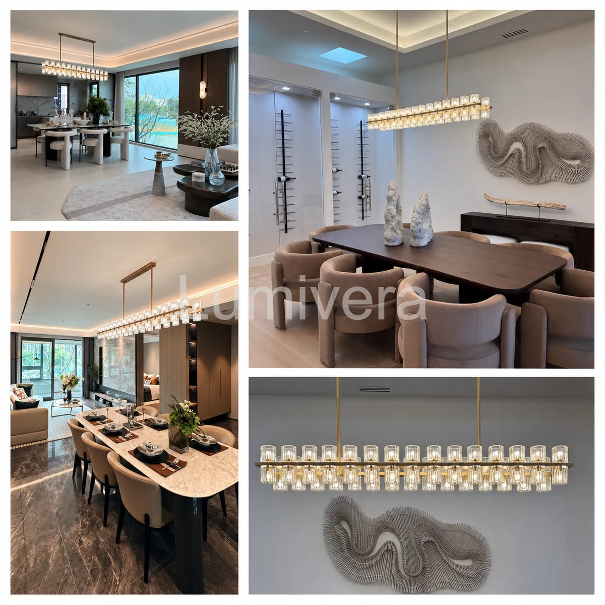 Arcuphoe LED Rectangular Chandelier
