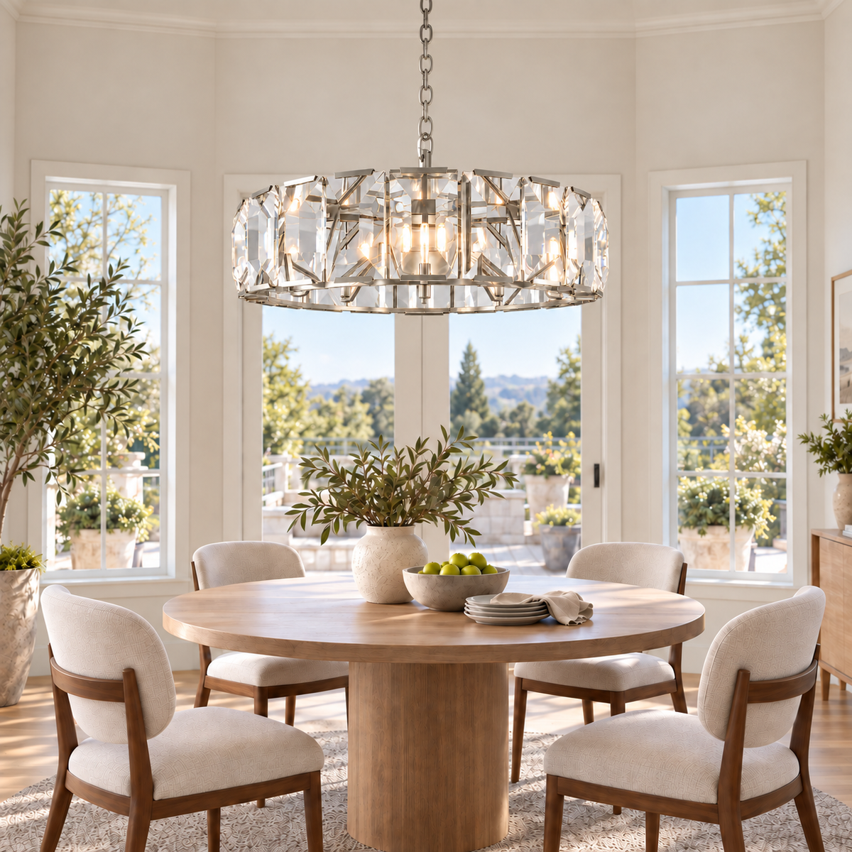 Hadilor Crystal Round Chandelier