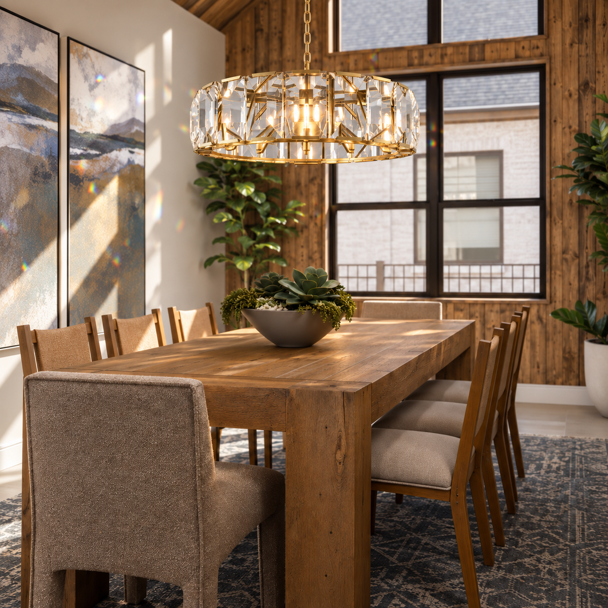 Hadilor Crystal Round Chandelier
