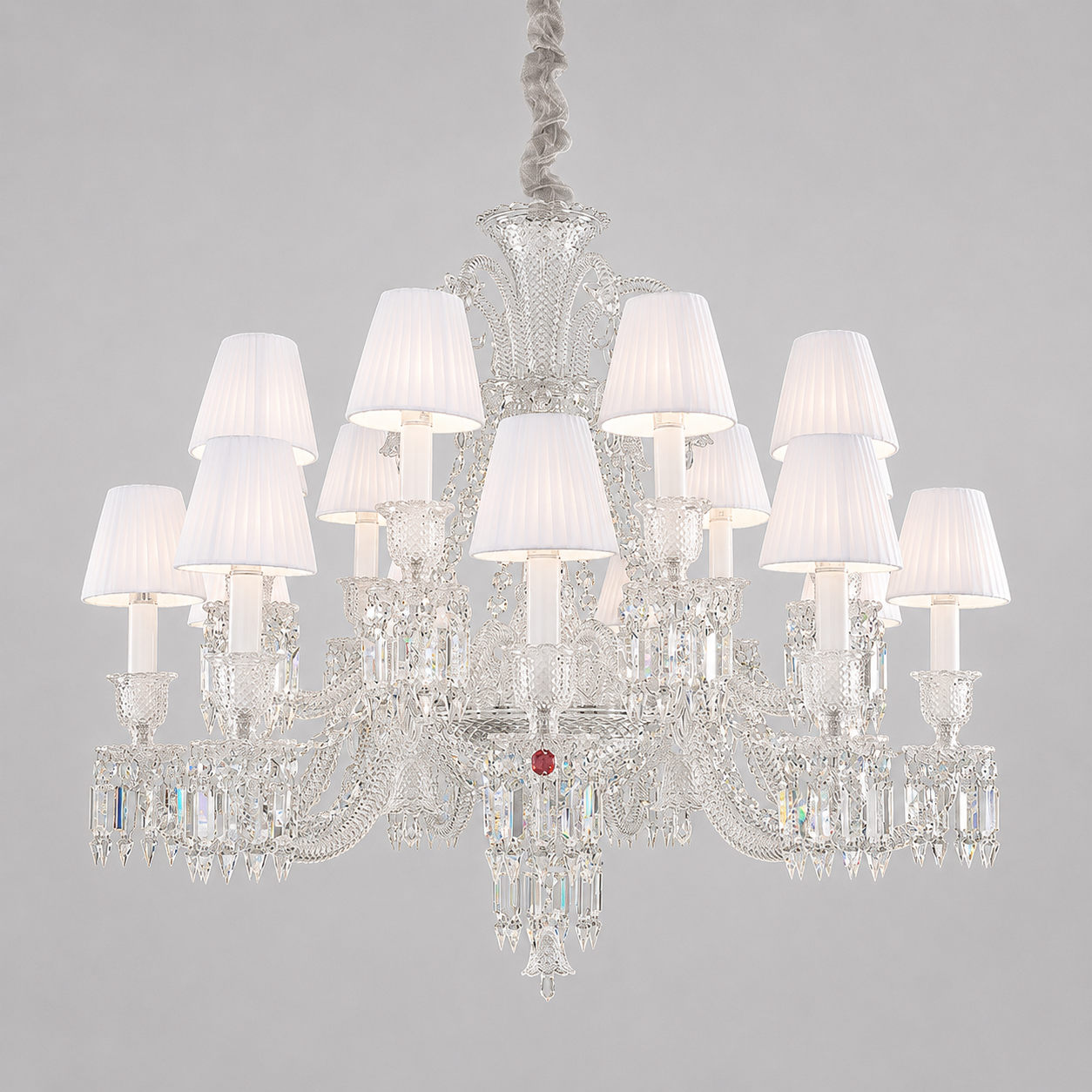 Luxury Crystal Lighting with Lampshades