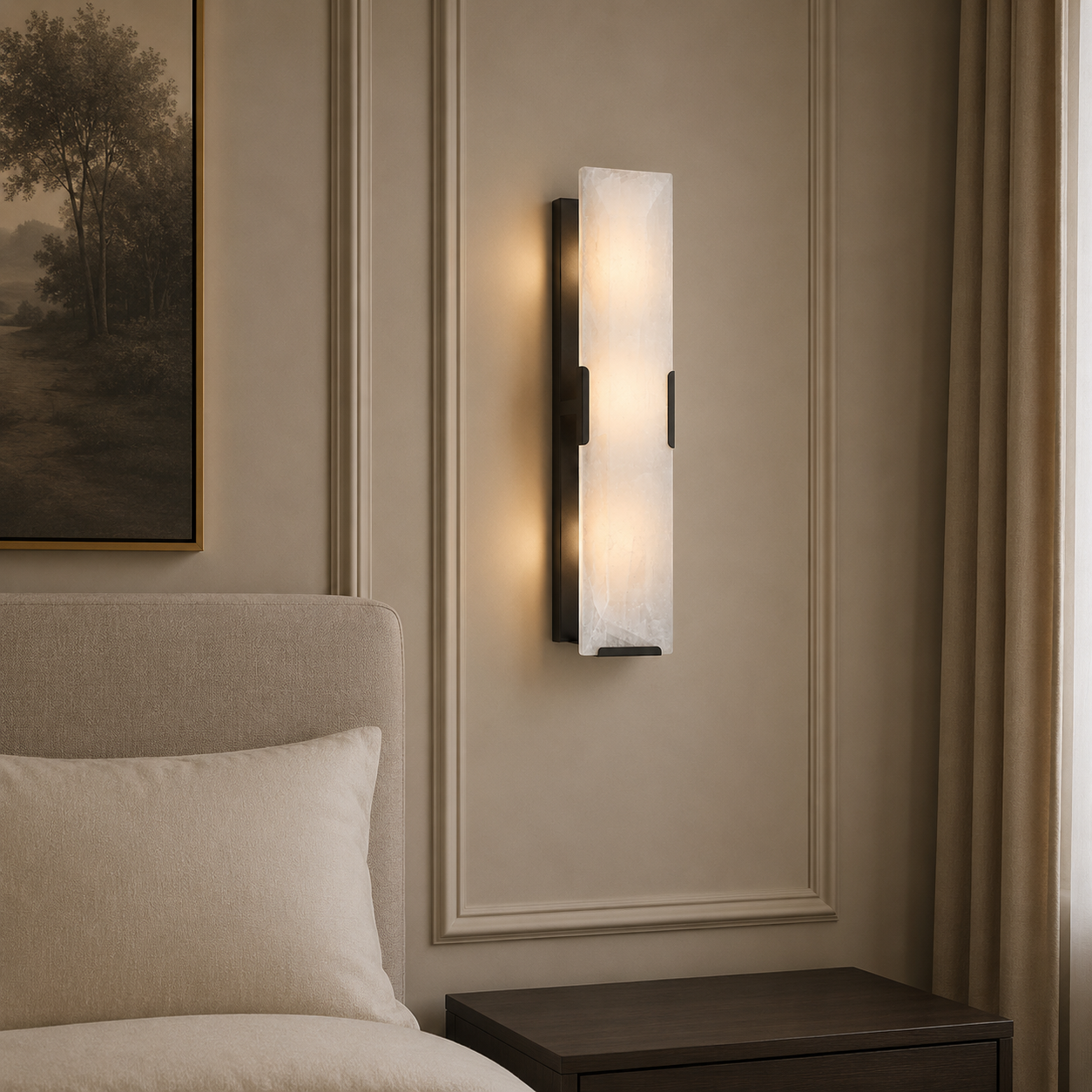Hadilor Calcite Linear Sconce