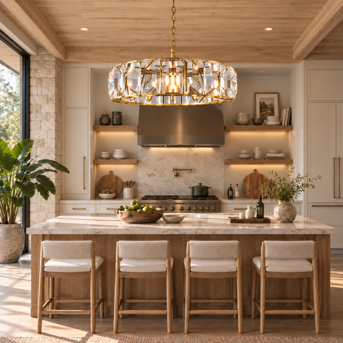 Hadilor Crystal Round Chandelier