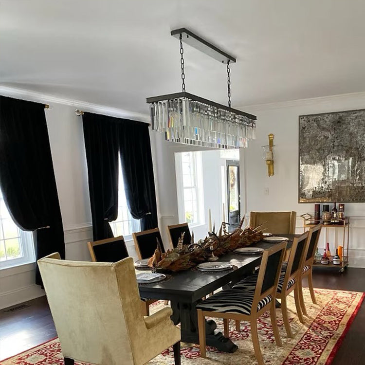 1920S Odeen Rectangular Chandelier