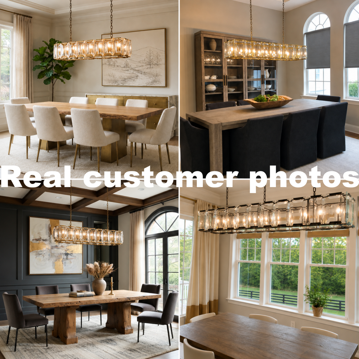 Hadilor Crystal Rectangular Chandelier