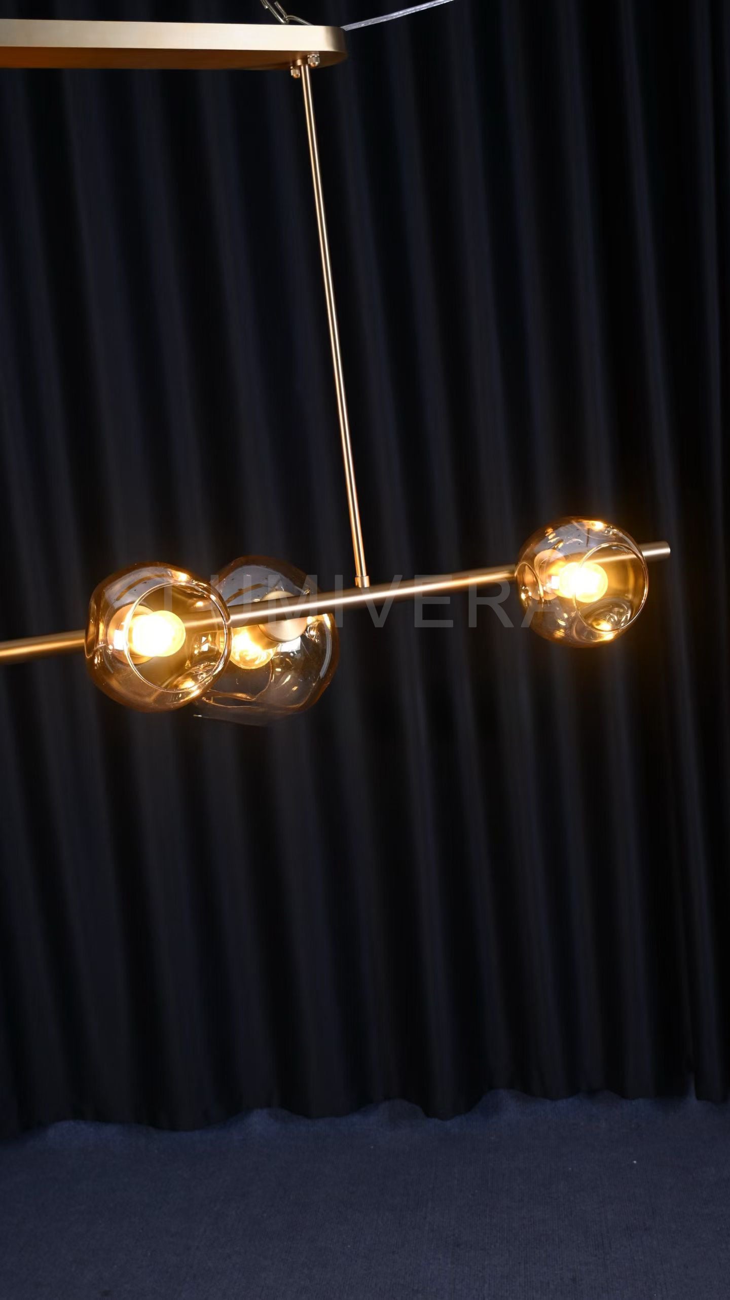 Bubbleler Glass Linear Chandelier